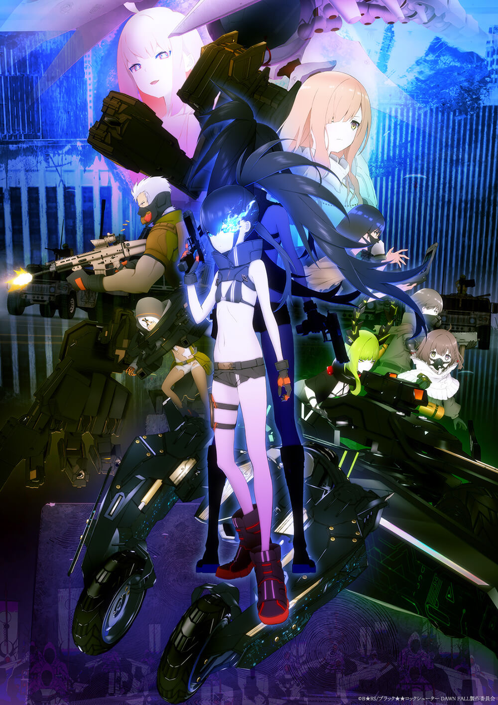 TVアニメ『ブラックロックシューター DAWN FALL』本キービジュアル解禁 