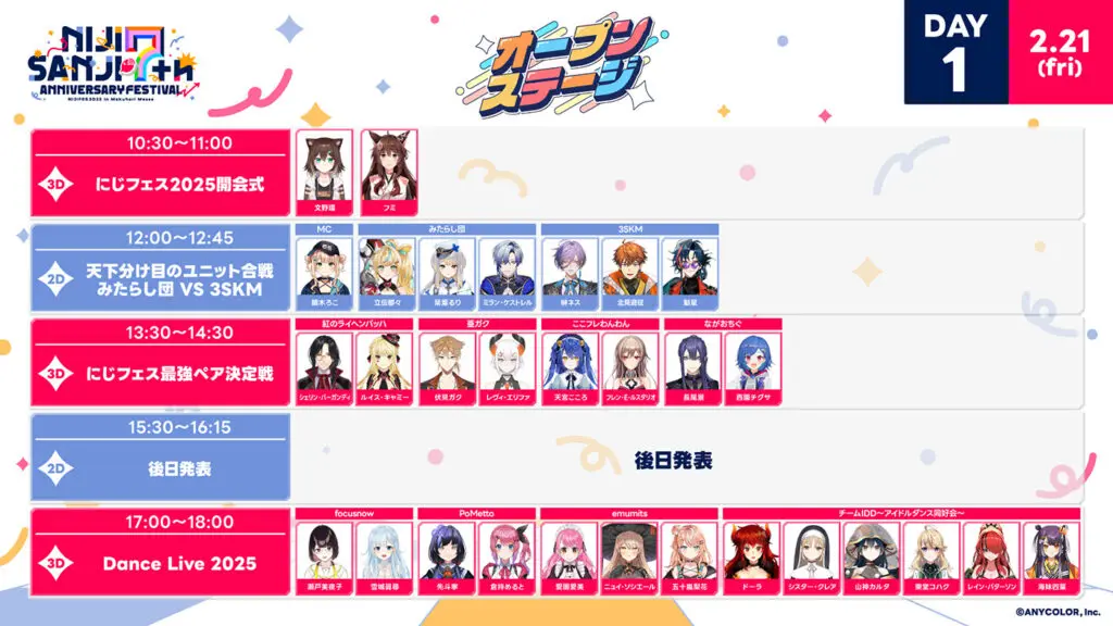 2025年2月開催の「にじさんじフェス2025」最新情報が公開！ 壱百満天原
