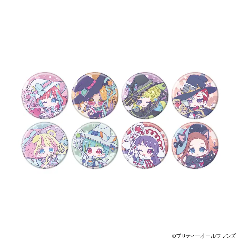 プリティーオールフレンズ カフェ 缶バッジ プリティーオールフレンズ アニメイトカフェ 限定缶バッジ 全7種