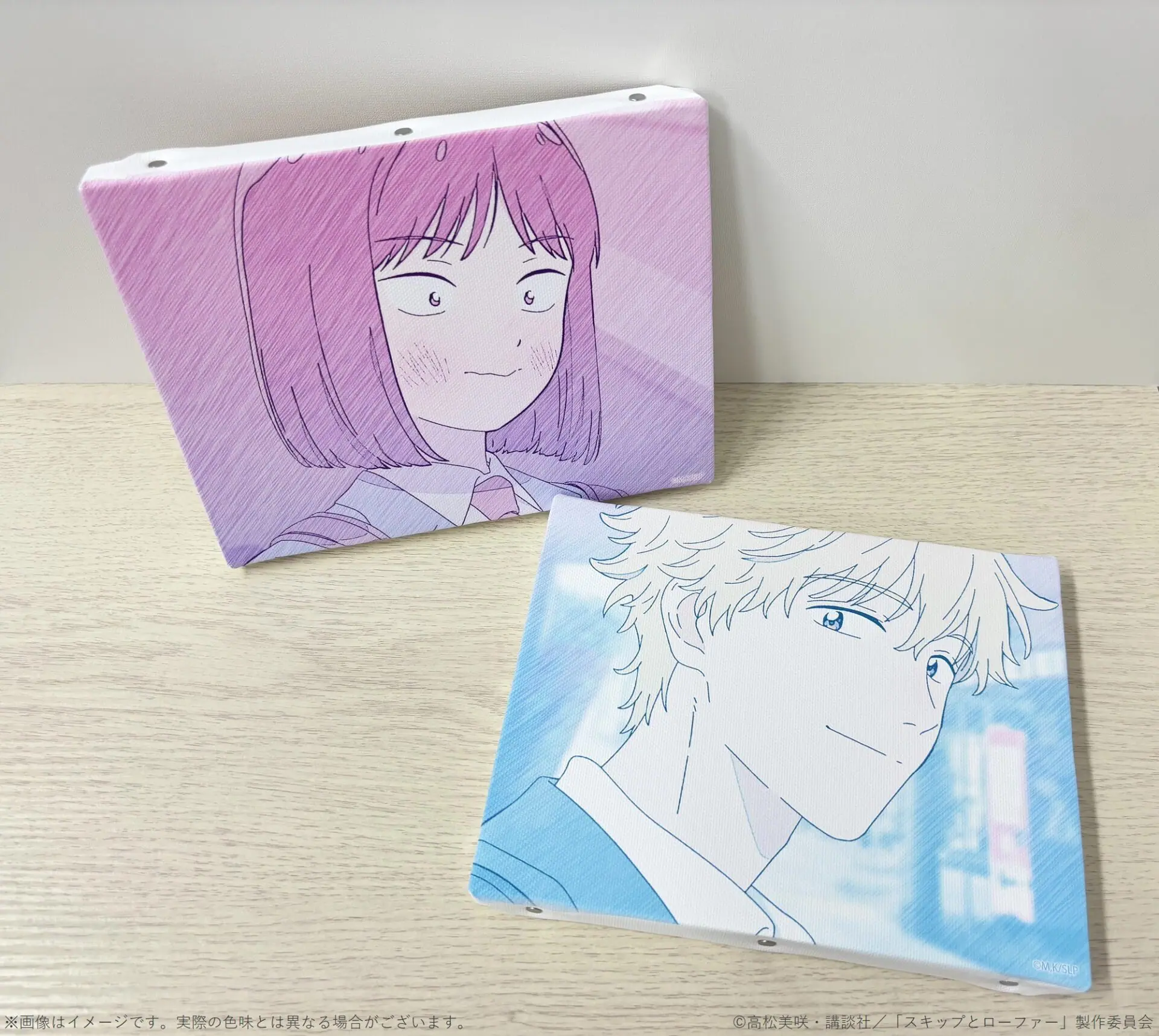 スキップとローファー スクラッチ アートパネル キャンバス スキップと