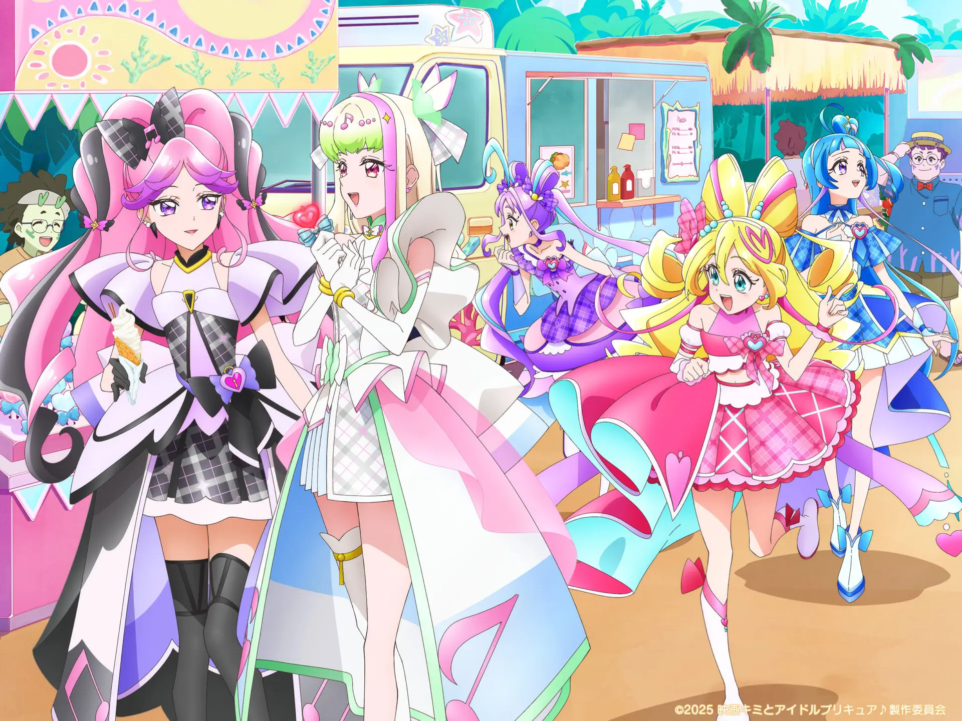 キミとアイドルプリキュア♪ キュアアイドル 痛バック 完成済み A4サイズ キミとアイドルプリキュア♪LIVE2025』キュアズキューン＆キュアキッス