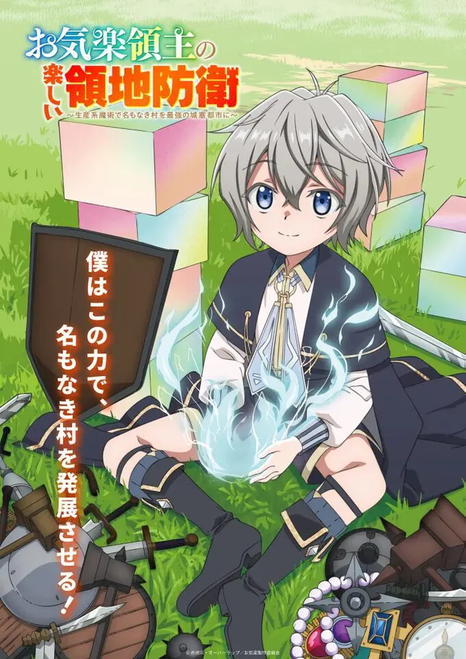TVアニメ『お気楽領主の楽しい領地防衛』第1弾ビジュアルが公開！ 第1