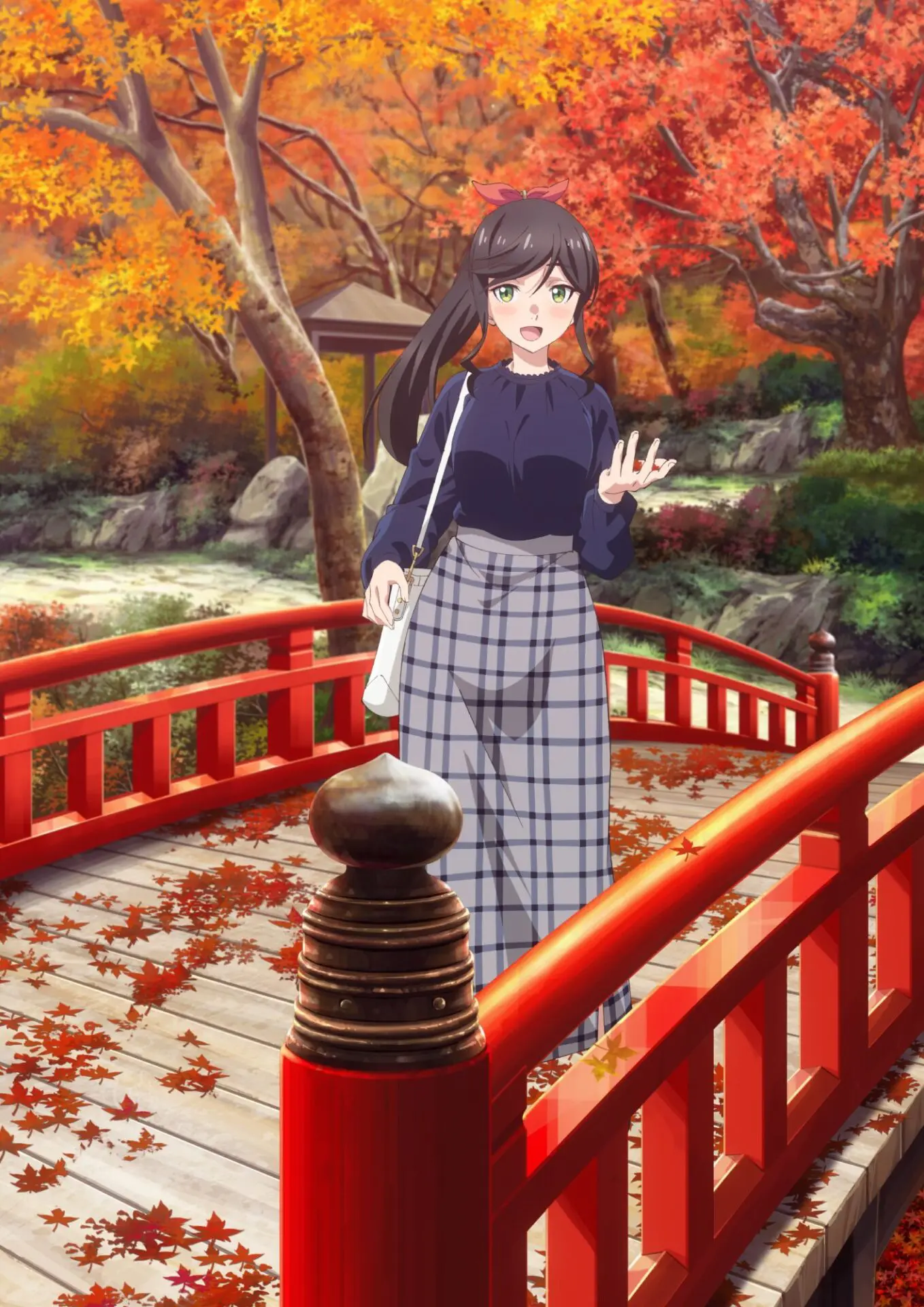 TVアニメ『綺麗にしてもらえますか。』熱海梅園で紅葉を楽しむ金目さん