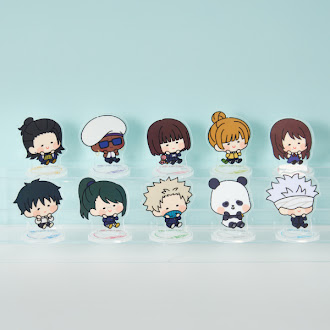 【9点セット】　呪術廻戦　んまほっぺ　ファミマ　ミニアクリルスタンド 呪術廻戦』とファミマがコラボ！「んまほっぺシリーズ」とコラボした
