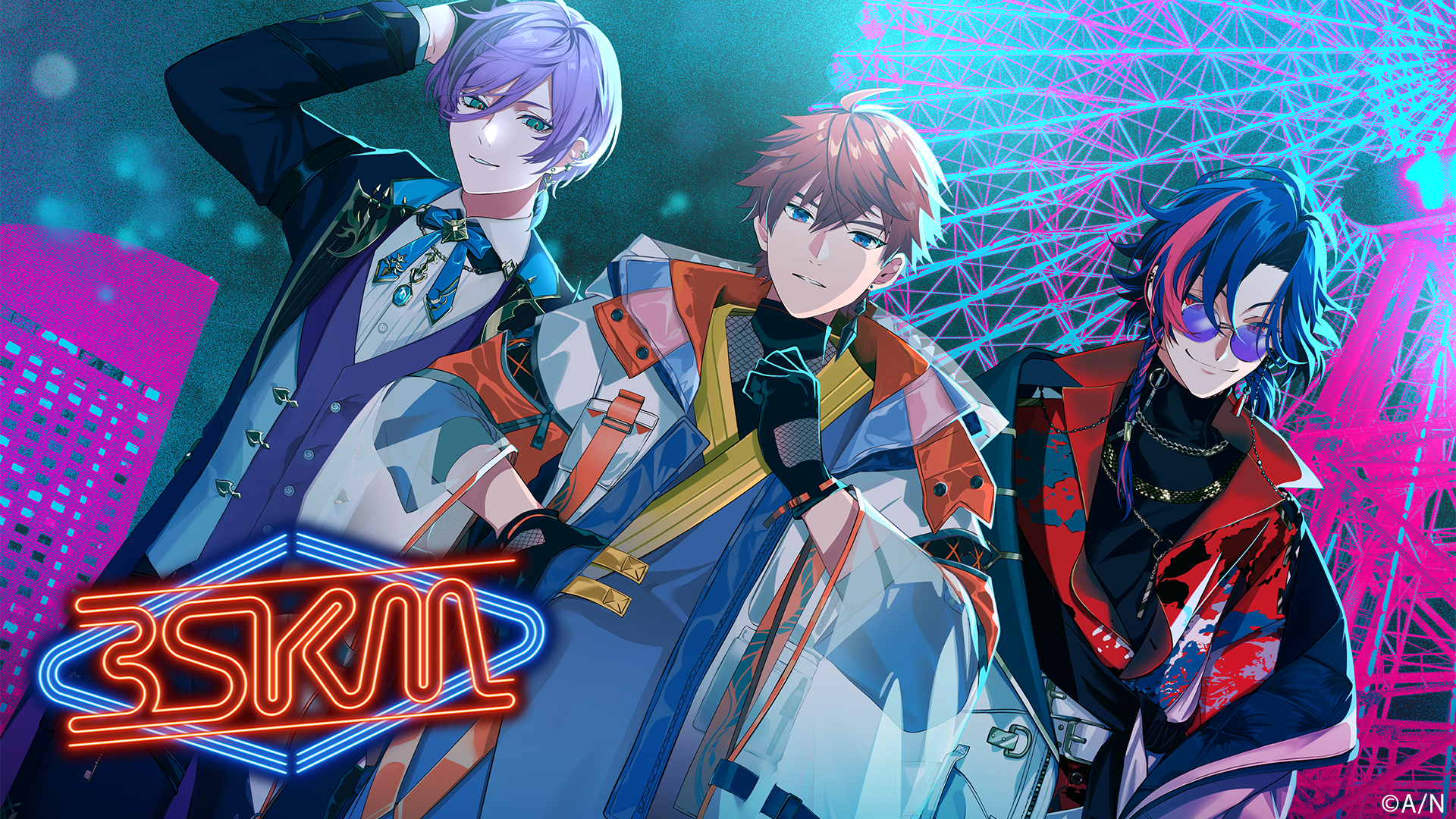 にじさんじ」のユニット・3SKMとサンリオキャラクターズのコラボグッズ