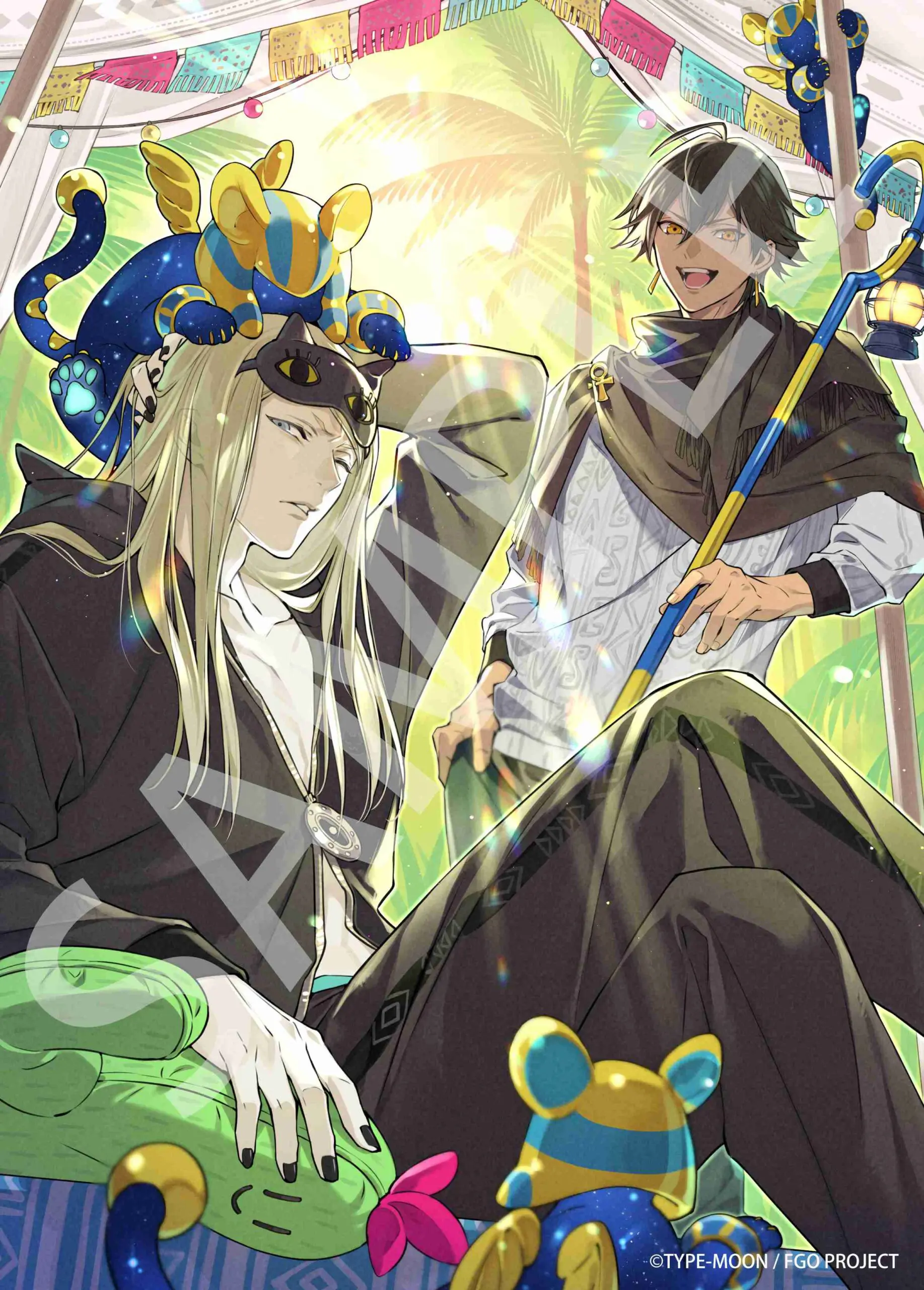 Fate⁄Grand FGO ホテルカルデア 宿泊特典 バスタオル スクエア缶バッジ