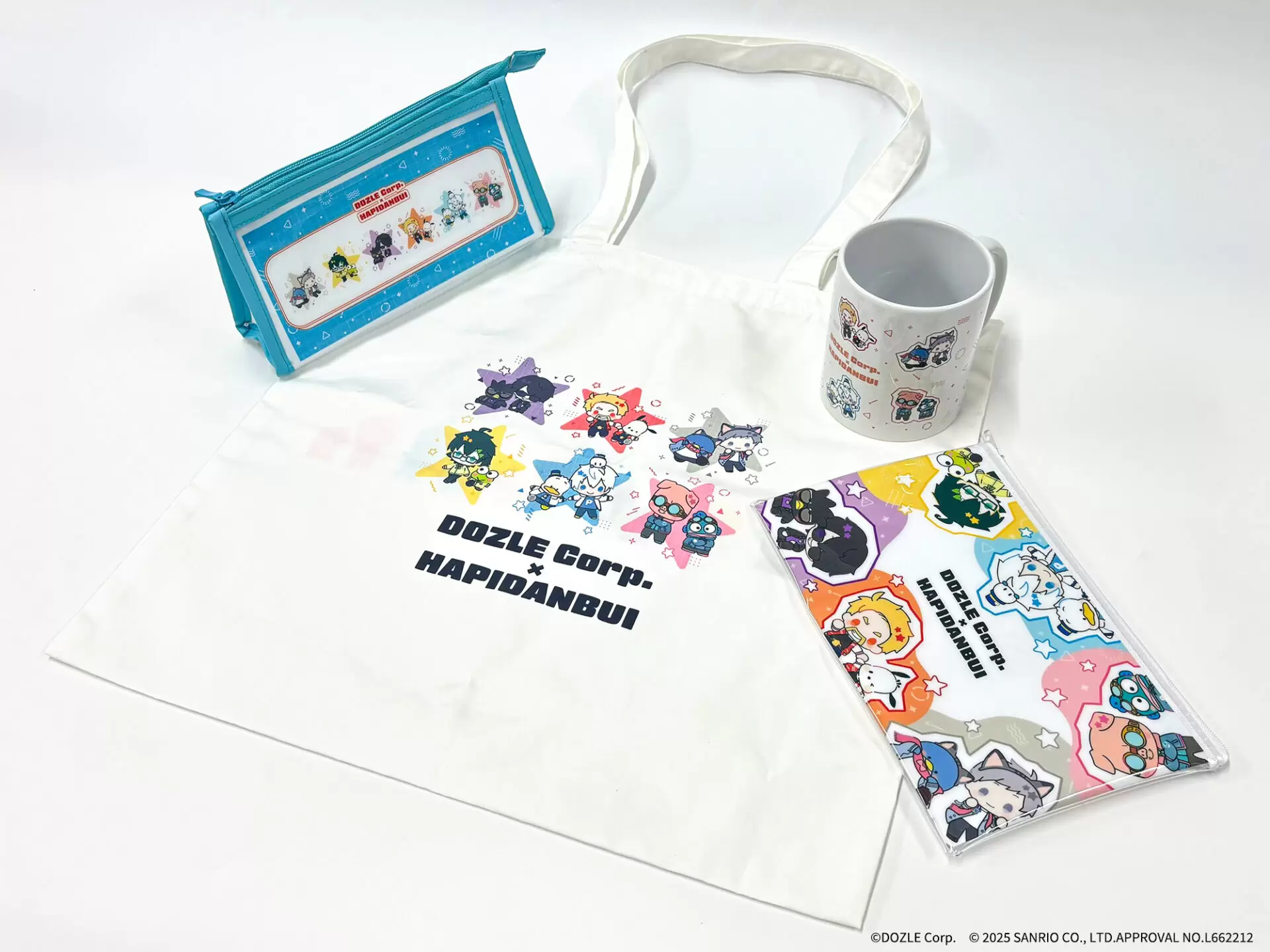 ドズル社×はぴだんぶい」コラボグッズが販売中！ 等身コラボイラスト