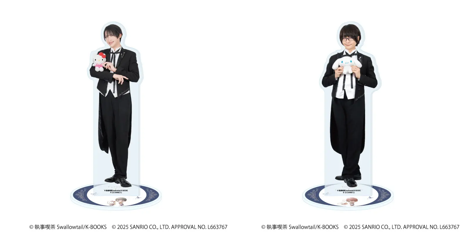 執事喫茶スワロウテイル　アクスタ　能見 執事喫茶スワロウテイル×サンリオキャラクターズ」コラボグッズが登場