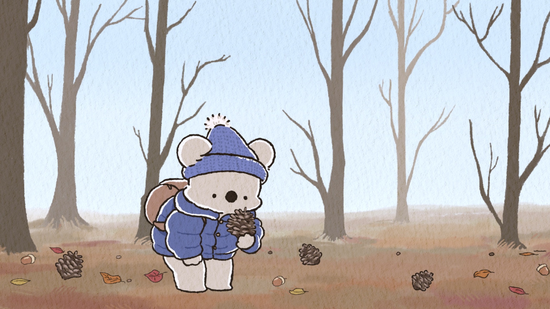 アニメ『コアラ絵日記』第12話「松ぼっくりツリーとコアラ」「自分に