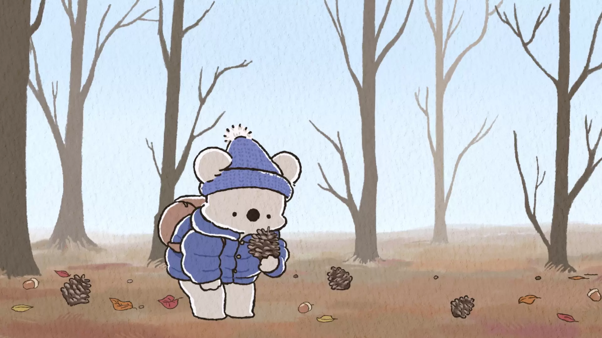 アニメ『コアラ絵日記』第12話「松ぼっくりツリーとコアラ」「自分に