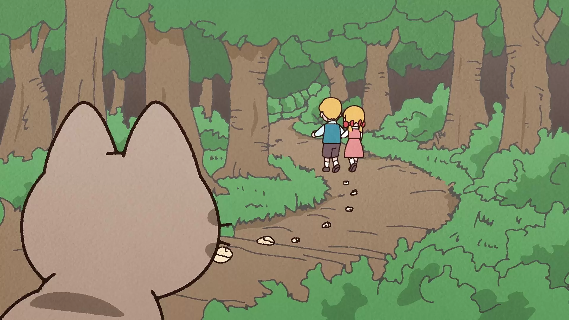 WEBアニメ『うごく！ねこむかしばなし』第8話「ヘンゼルとグレーテルと