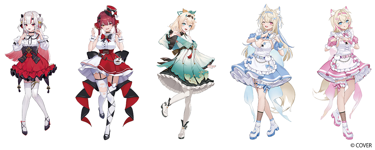 ホロライブプロダクション」百鬼あやめ、宝鐘マリンたちの描き起こし