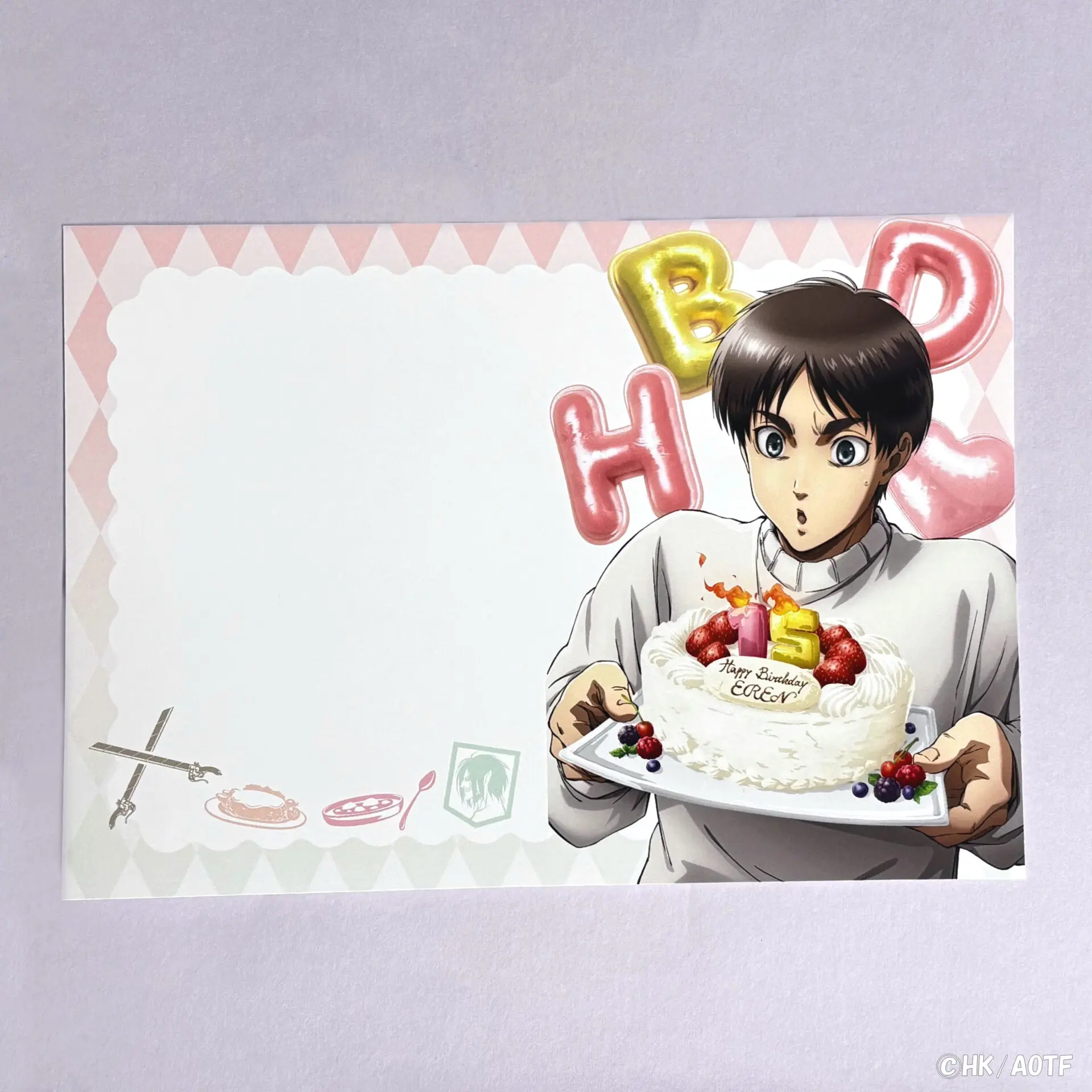 TVアニメ『進撃の巨人』エレンの誕生日を記念したバースデーボックスの 