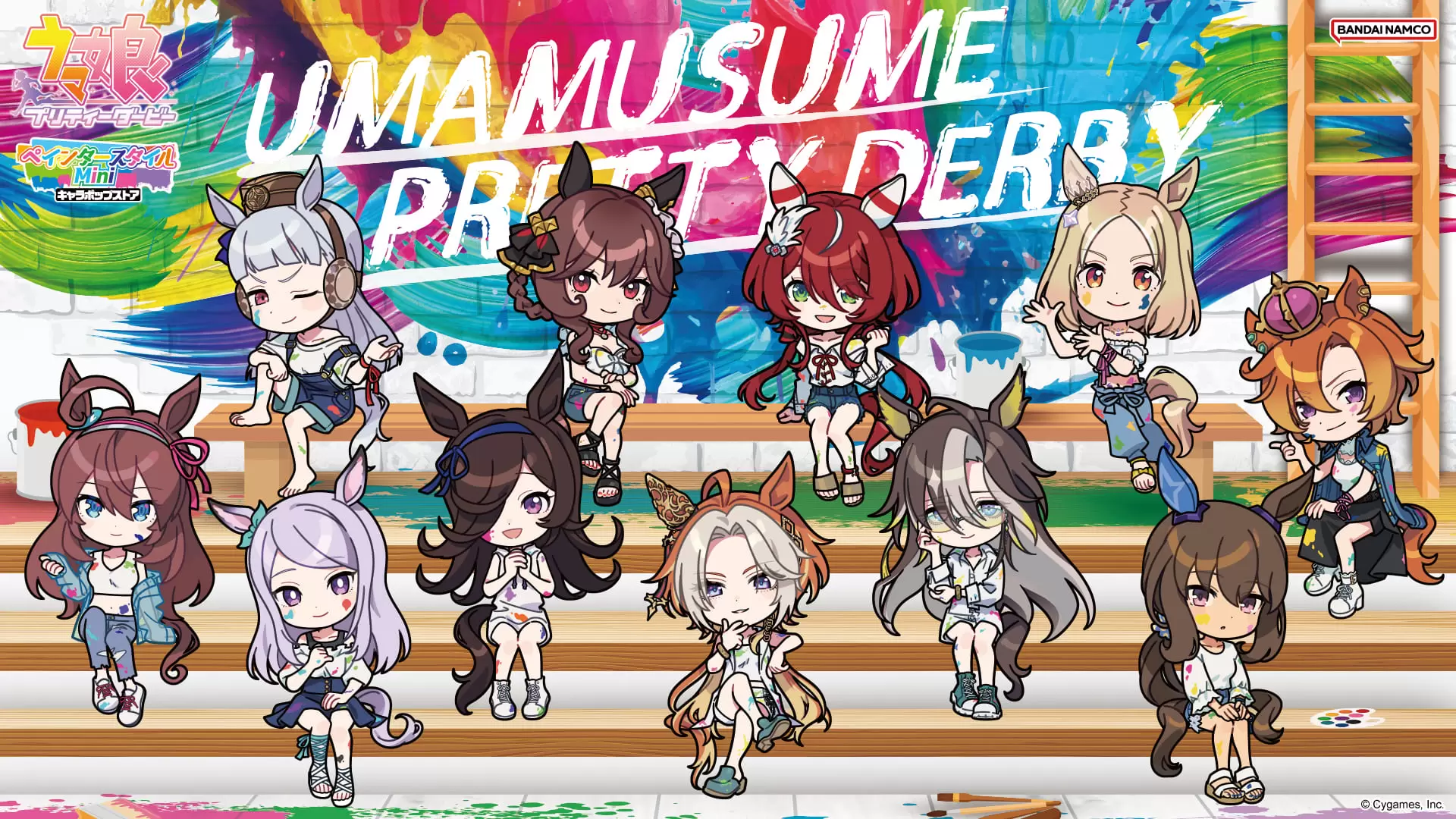 ウマ娘 ペインタースタイル ストア in アトレ秋葉原　お買い上げノベルティー ウマ娘 プリティーダービー』のキャラポップストアが秋葉原ほかで