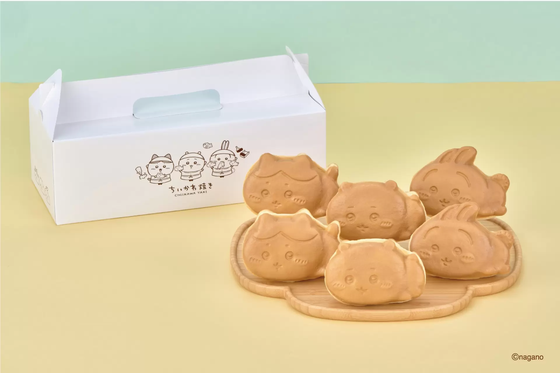 お顔厳選　ちいかわ　ちいかわ焼きマスコット　3点セット　ちいかわハチワレうさぎ ちいかわ焼き 店員さんなマスコット 3点セット（ちいかわ・ハチワレ