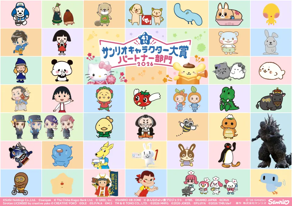 2026年サンリオキャラクター大賞」初回速報が公開！ シナモロールが14