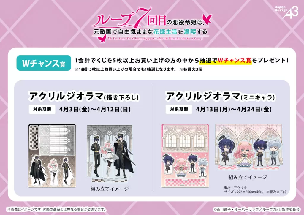 TVアニメ『ルプなな』のオンラインくじ「eeoくじ」第3弾が登場！描き