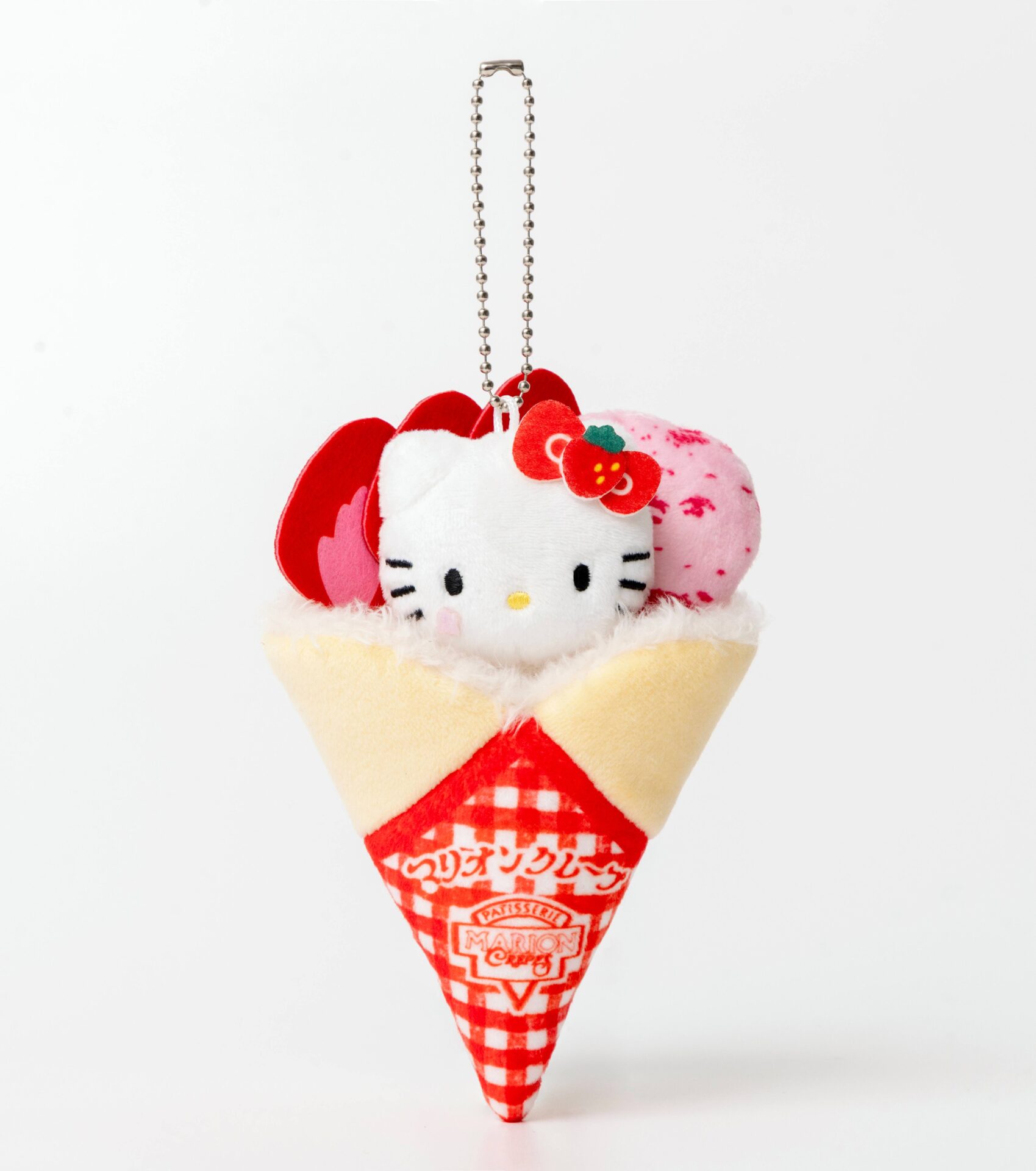 希少 レア キティ ハローキティ マザー牧場 ソフトクリーム ストラップ 千葉 マリオンクレープとHELLO KITTYがコラボ！キティちゃんがクレープに包