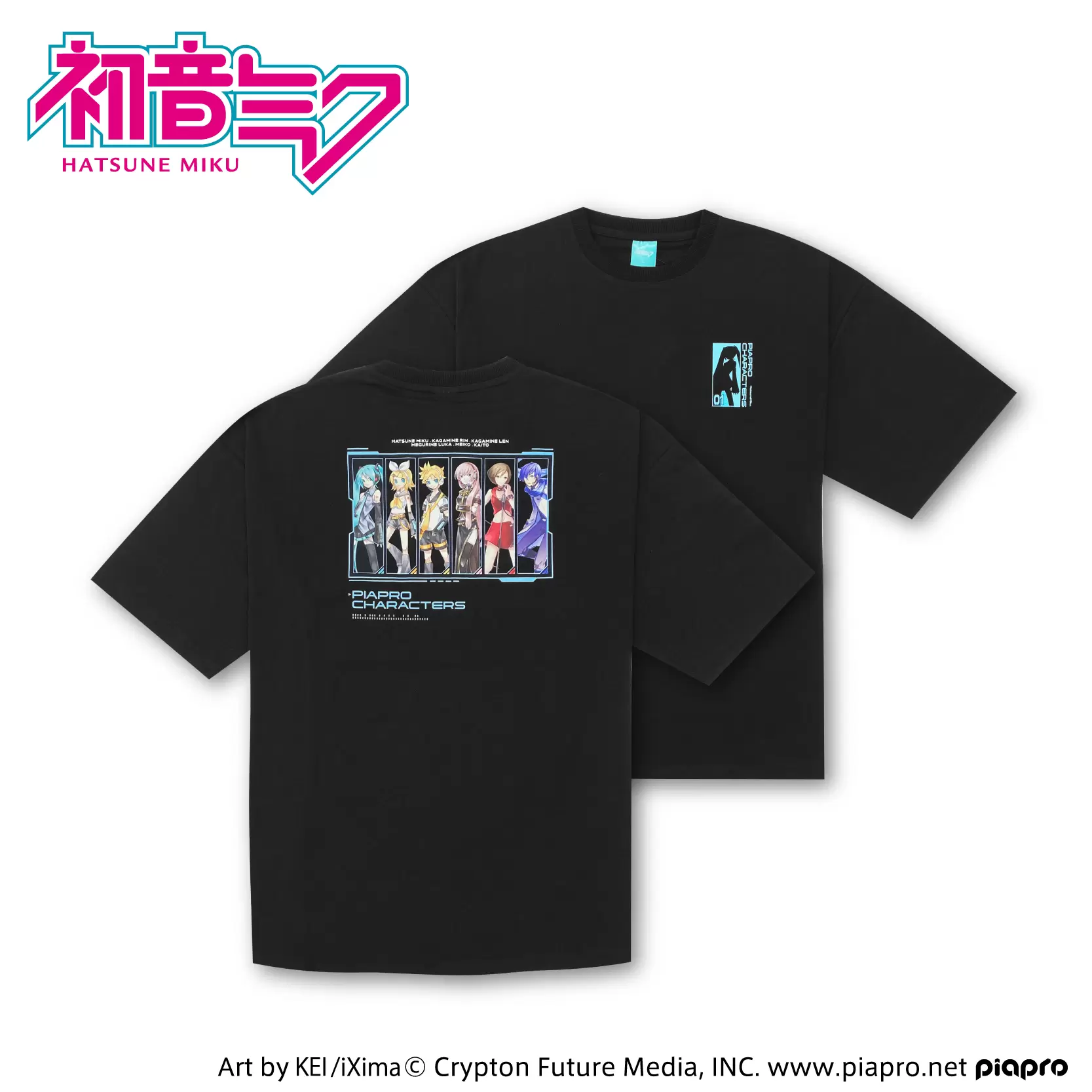 初音ミクたちのコラボTシャツが「イオン」で発売決定！「ピアプロ