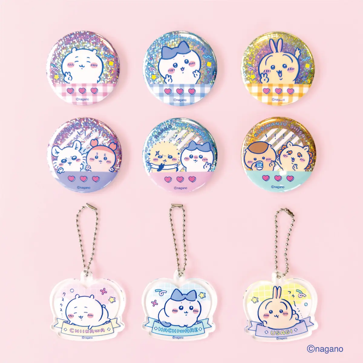 ちいかわ　缶バッジ　ノベルティシール ちいかわ』ダイソー限定デザインのグッズが発売決定！ シールや缶