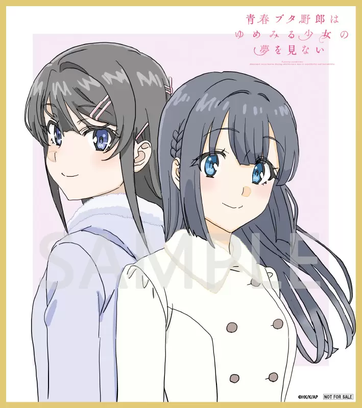 【B2・シワ痛みあり】 青春ブタ野郎 ゆめみる少女 劇場用 告知 ポスター 青春ブタ野郎はゆめみる少女の夢を見ない』再上映が決定！ 麻衣と翔子