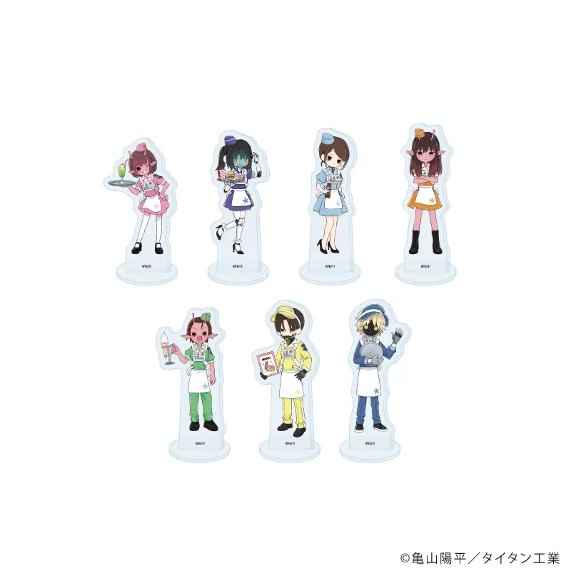 アクリルぷちスタンド「TVアニメ『銀河特急 ミルキー☆サブウェイ