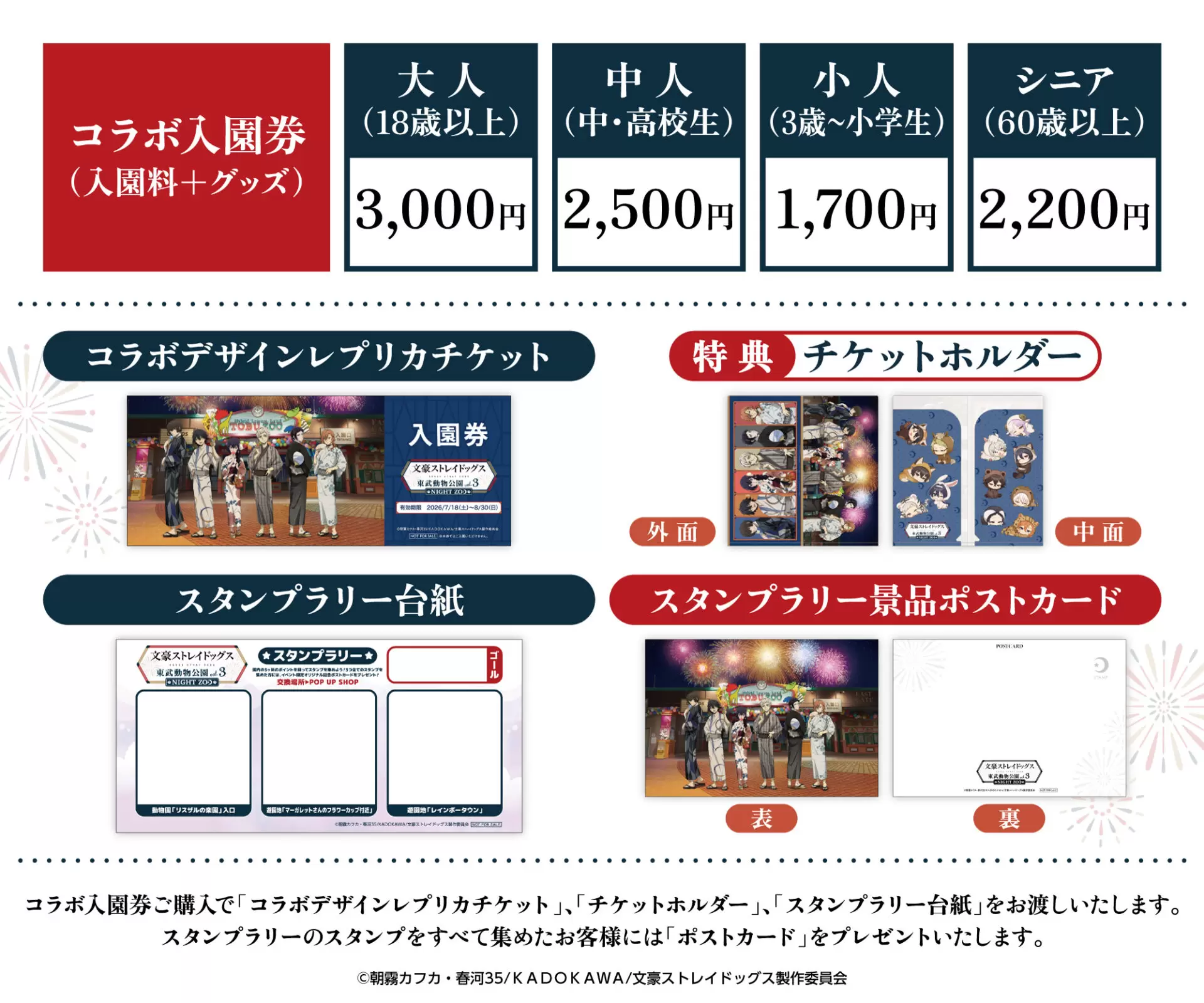 TVアニメ『文豪ストレイドッグス』と「東武動物公園」のコラボ第3弾が7