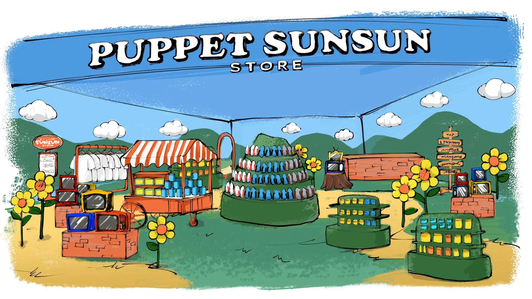 パペットスンスンの常設ストア「PUPPET SUNSUN STORE」が2026年11月に