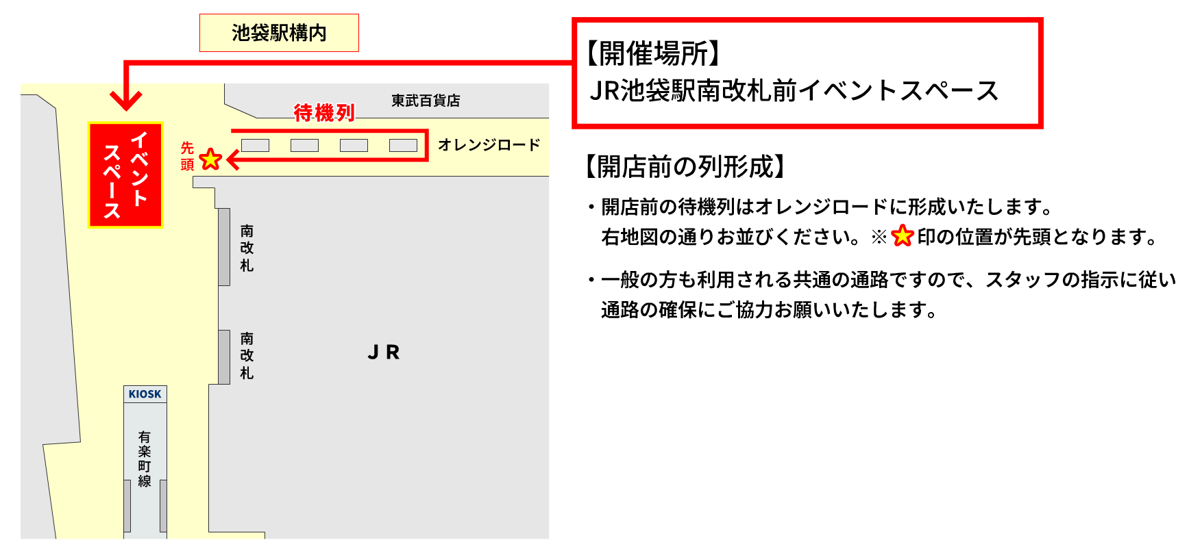 待機列について