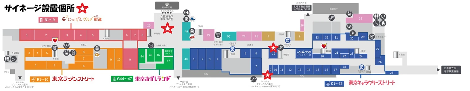 サイネージ設置個所MAP