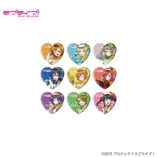 ハート型缶バッジ(トレーディング)(セット1)