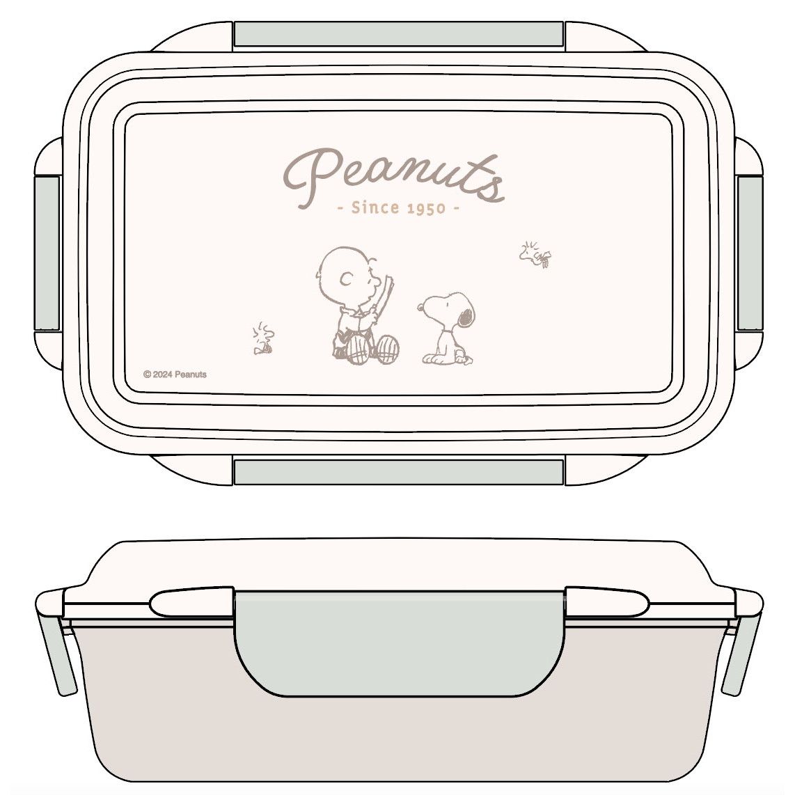 PEANUTS ランチボックス PCD-500(仕切付)