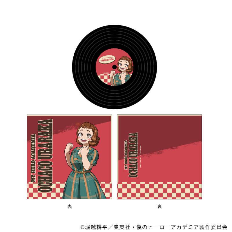 僕のヒーローアカデミア　トレーディングレコード風コースター　アメリカンレトロVer.　全5種
