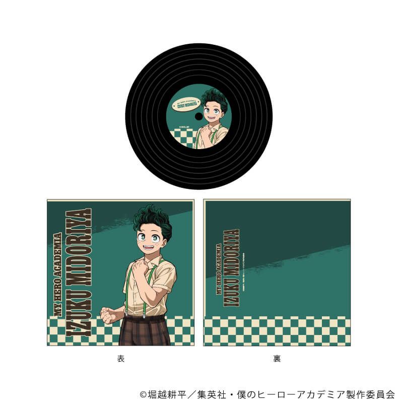 僕のヒーローアカデミア　トレーディングレコード風コースター　アメリカンレトロVer.　全5種　コンプリートセット