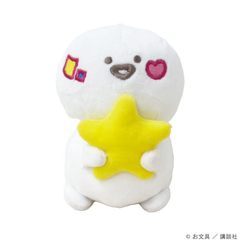 マスコットキーホルダー「お文具といっしょ」01/お文具さん パステルポップver.(描き下ろしイラスト)