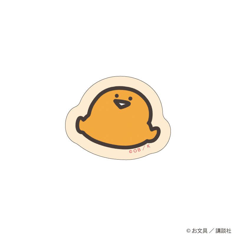 ダイカットステッカー「お文具といっしょ」10/ゼリーさん ごろごろver.(描き下ろしイラスト)