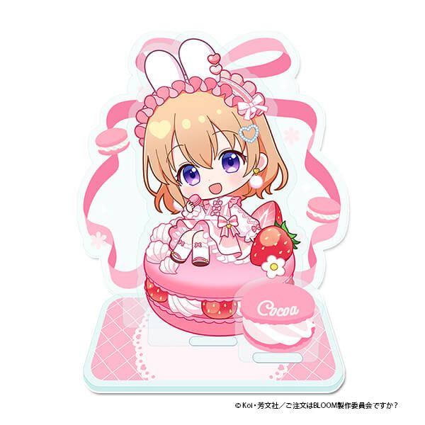 「ご注文はうさぎですか？ BLOOM」 ぷちちょこミニアクリルジオラマ【ココア】マカロンver.