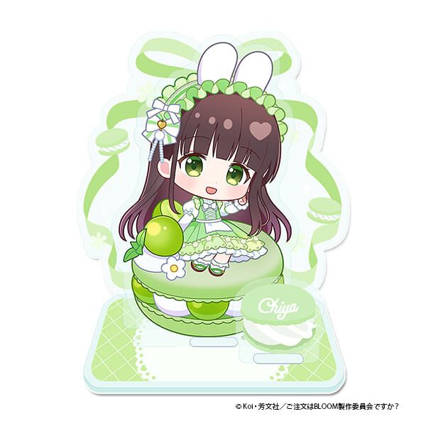 「ご注文はうさぎですか？ BLOOM」 ぷちちょこミニアクリルジオラマ【千夜】マカロンver.