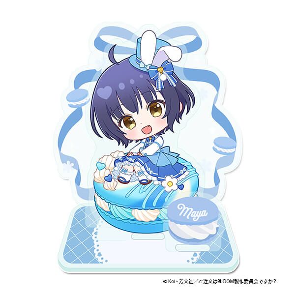 「ご注文はうさぎですか？ BLOOM」 ぷちちょこミニアクリルジオラマ【マヤ】マカロンver.