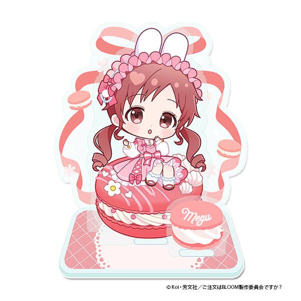 「ご注文はうさぎですか？ BLOOM」 ぷちちょこミニアクリルジオラマ【メグ】マカロンver.