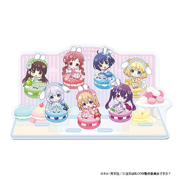 「ご注文はうさぎですか？ BLOOM」 ぷちちょこアクリルジオラマ マカロンver.