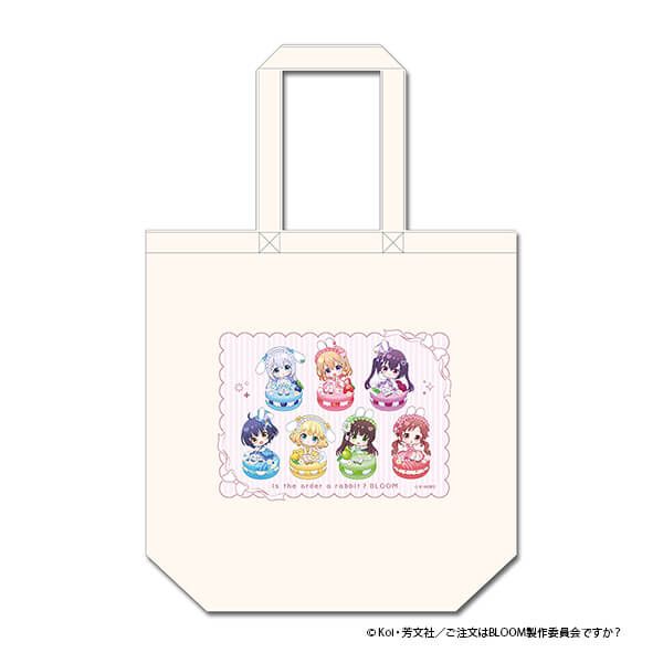 「ご注文はうさぎですか？ BLOOM」 ぷちちょこキャンバストートバッグ マカロンver.