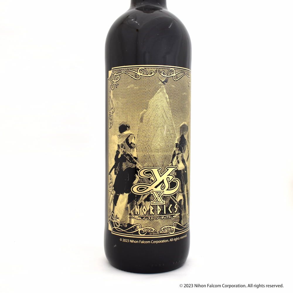 彫刻ボトル「イースX -NORDICS-」01/アドル&カージャ(公式イラスト)(赤ワイン・スペイン産)【お酒】