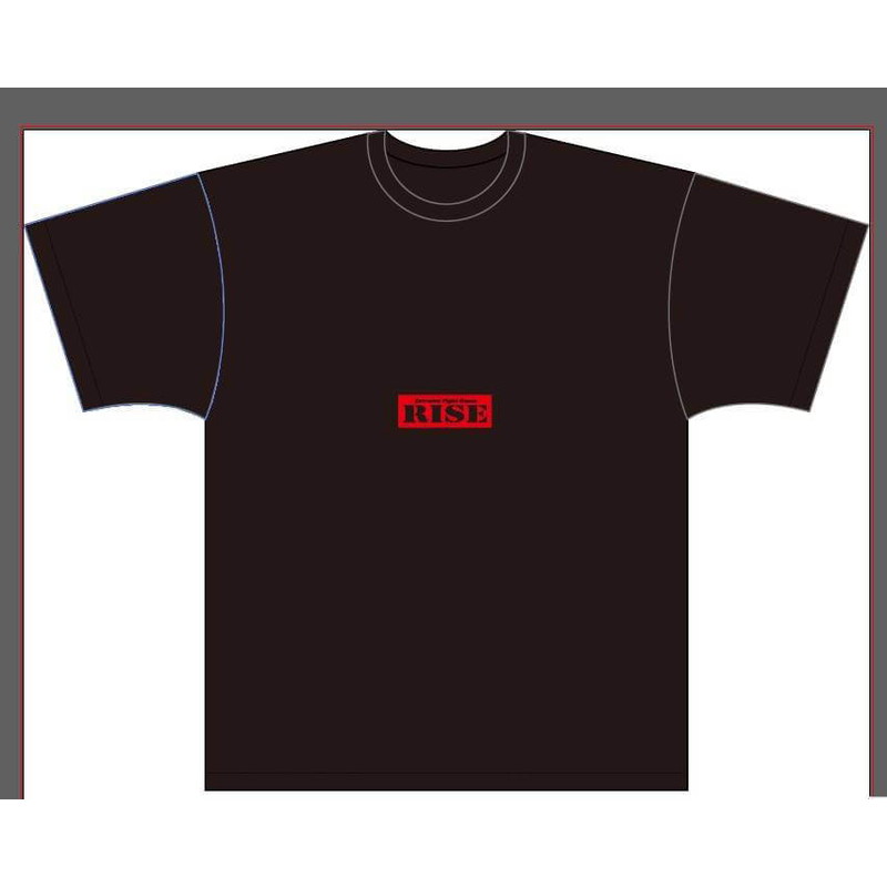 【RISE】Newデザイン RISEロゴTシャツ（黒）(XL)