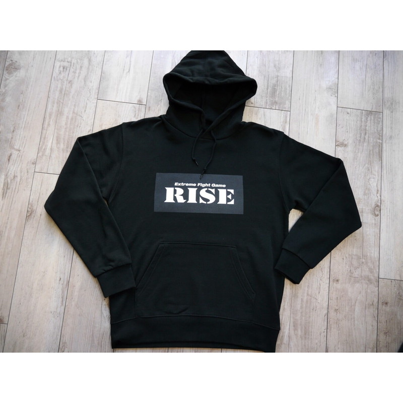 【RISE】RISEボックスロゴパーカー（黒）(XXL)