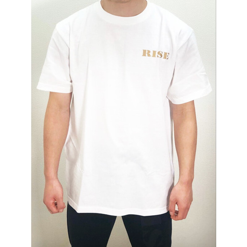 【RISE】RISEロゴTシャツ（白）(M)