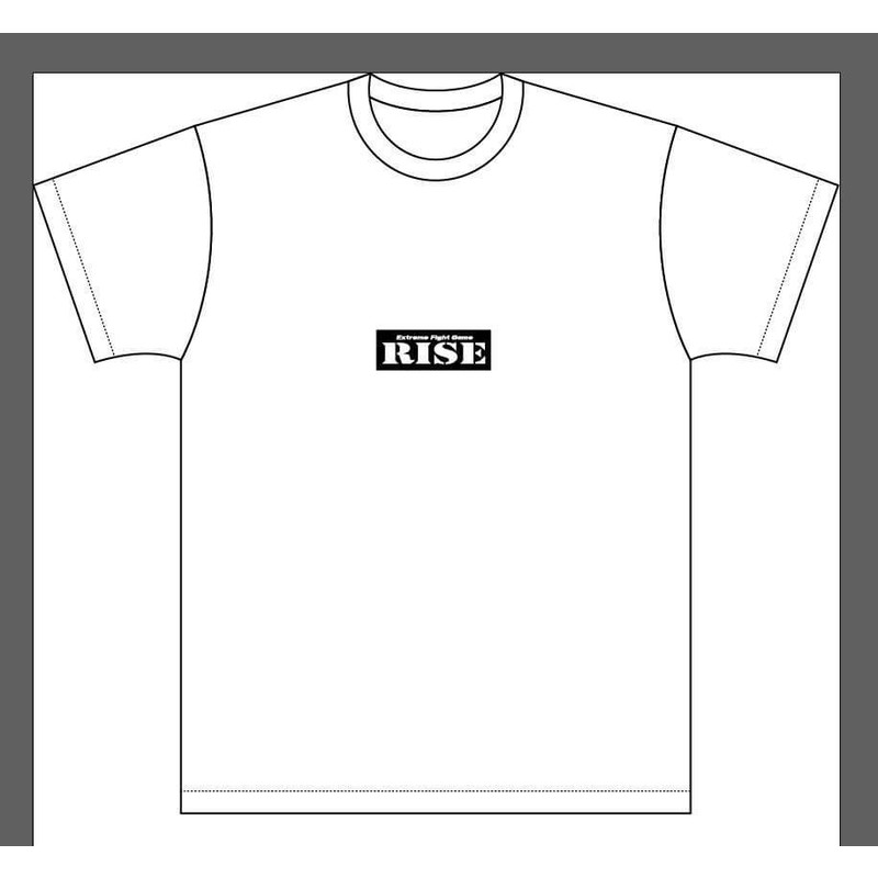 【RISE】［新商品］RISEロゴTシャツ（白）(L)