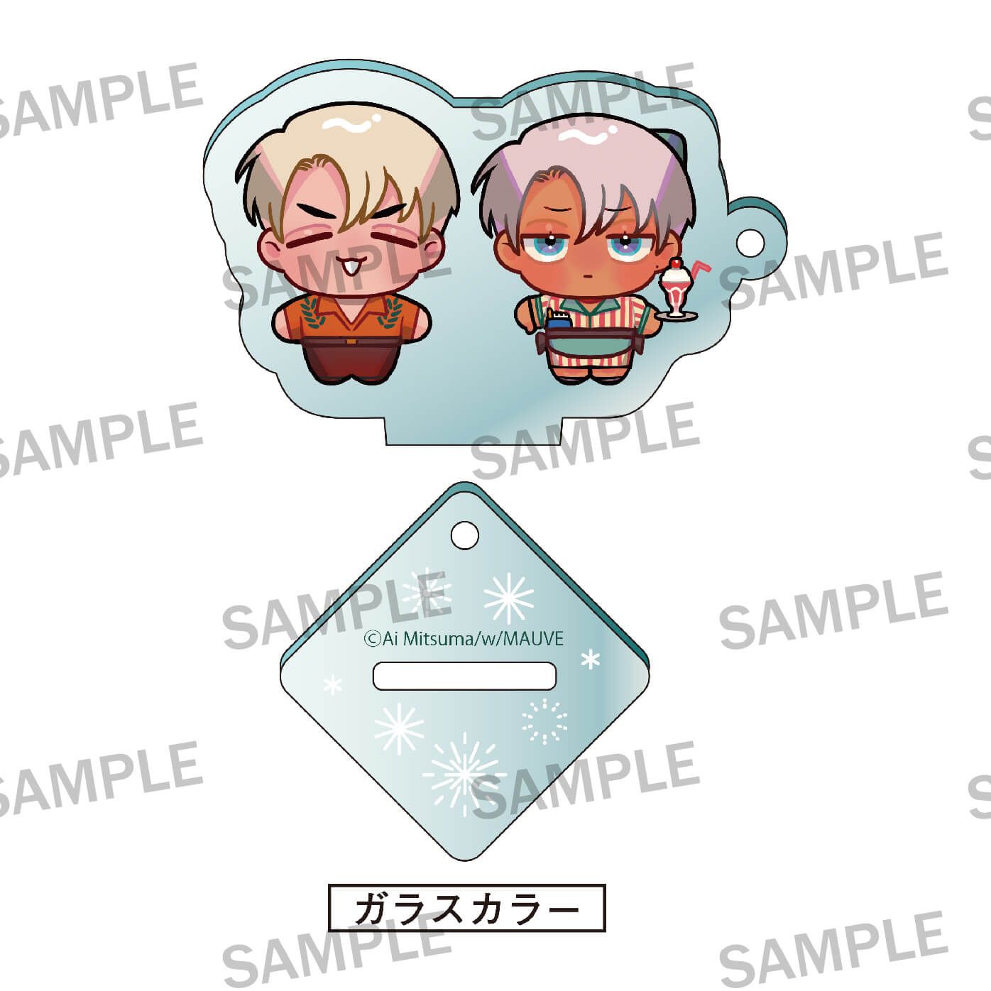 【w/MAUVEレーベル2周年記念】ロマンスは番犬と 台座付きアクリルキーホルダー