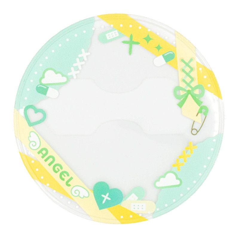 57mm缶デコカバー174/やみかわ(グリーン&イエロー)【推し活】