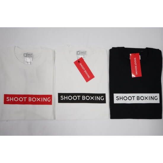 【SHOOT BOXING】SHOOT BOXING BOX LOGO Tシャツ black　Sサイズ